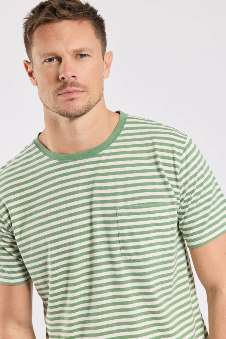 Heritage Striped Breton Stripe - Ivy/Nature