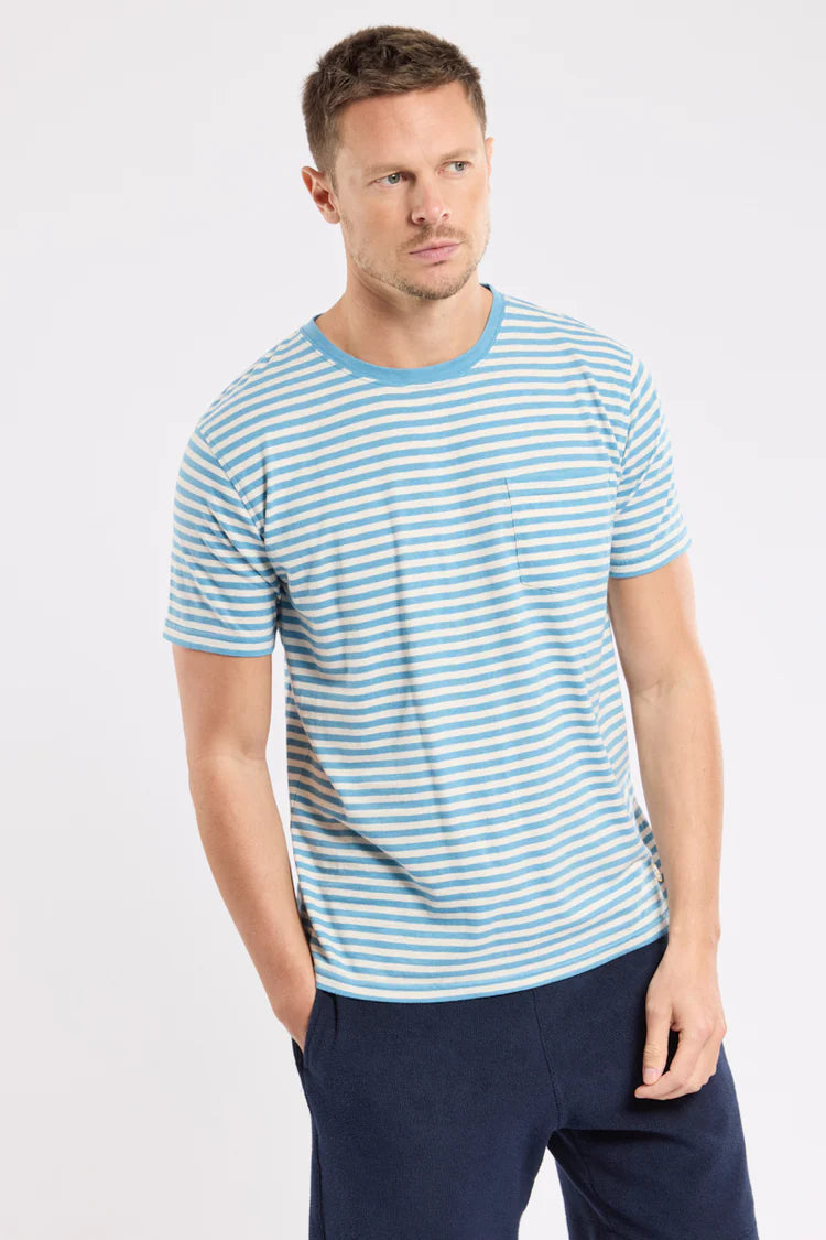 Heritage Striped Breton Stripe - Waterfall/Nature