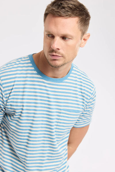 Heritage Striped Breton Stripe - Waterfall/Nature