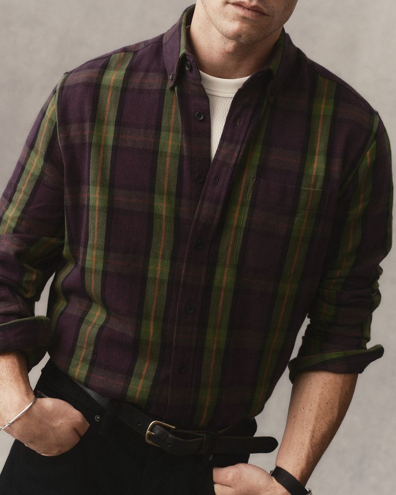 The Jack - Merlot Plaid Flannel