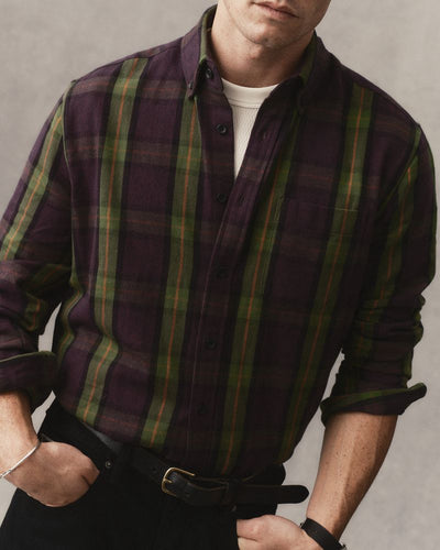 The Jack - Merlot Plaid Flannel