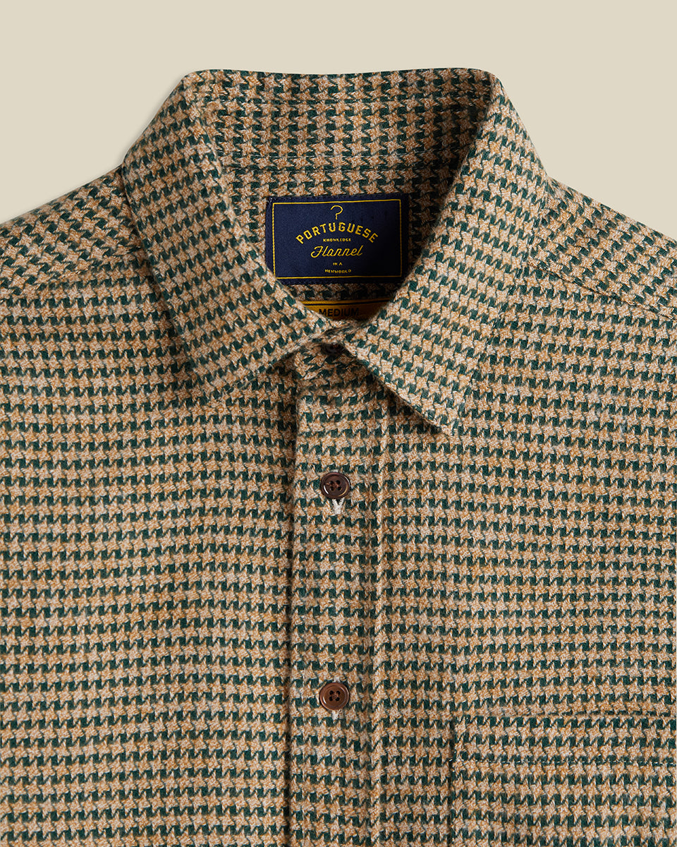 Pied Poule Houndstooth - Dark Green