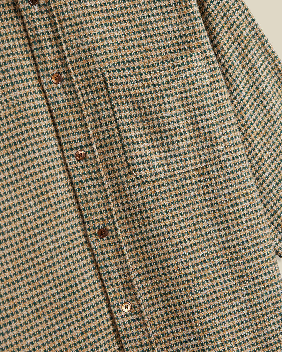 Pied Poule Houndstooth - Dark Green