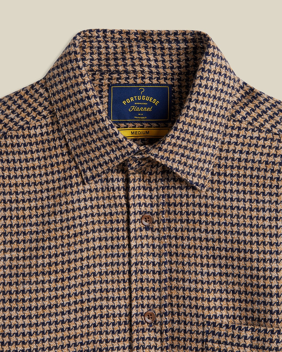 Pied Poule Houndstooth - Navy