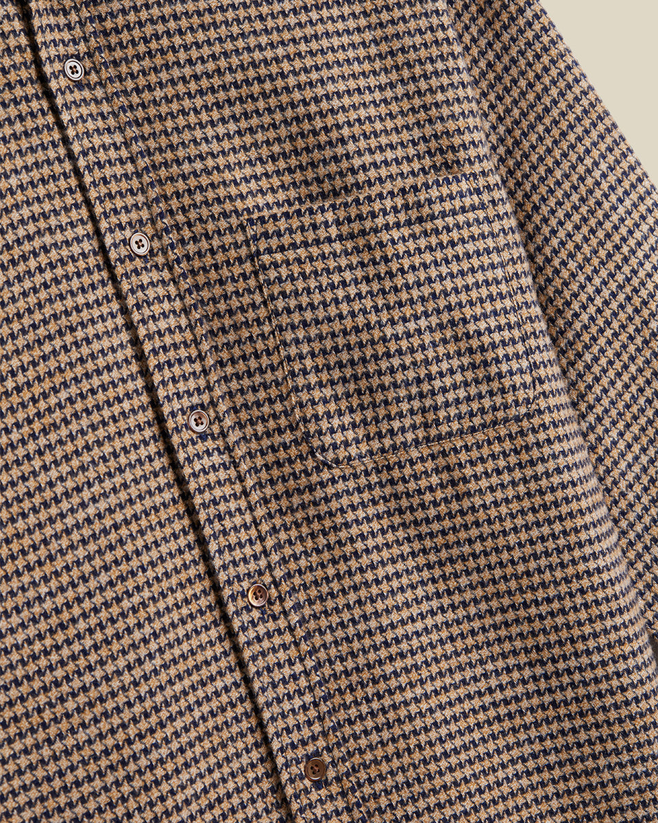 Pied Poule Houndstooth - Navy