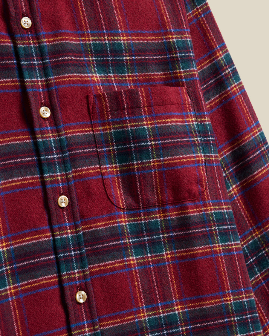 Almada Flannel Shirt - Red Plaid