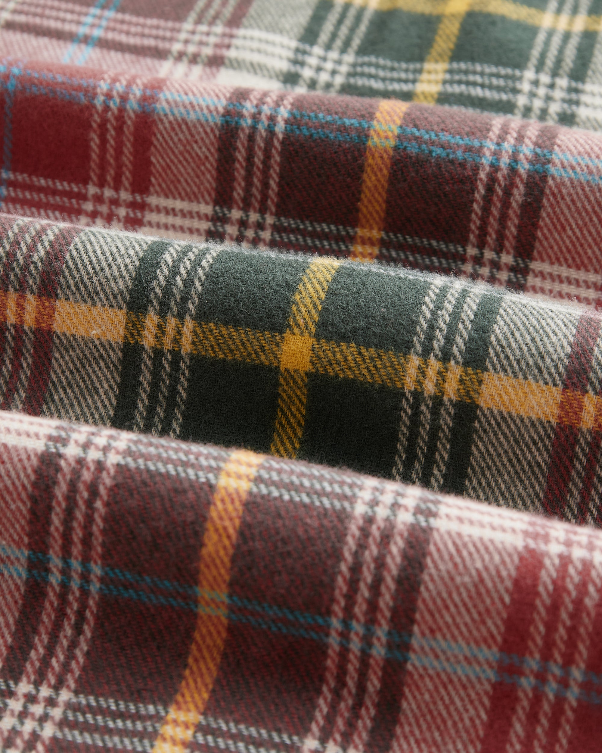 Alpi Flannel Shirt - Red & Pine