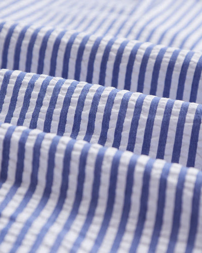 Atlantico Seersucker Shirt - Blue Stripe