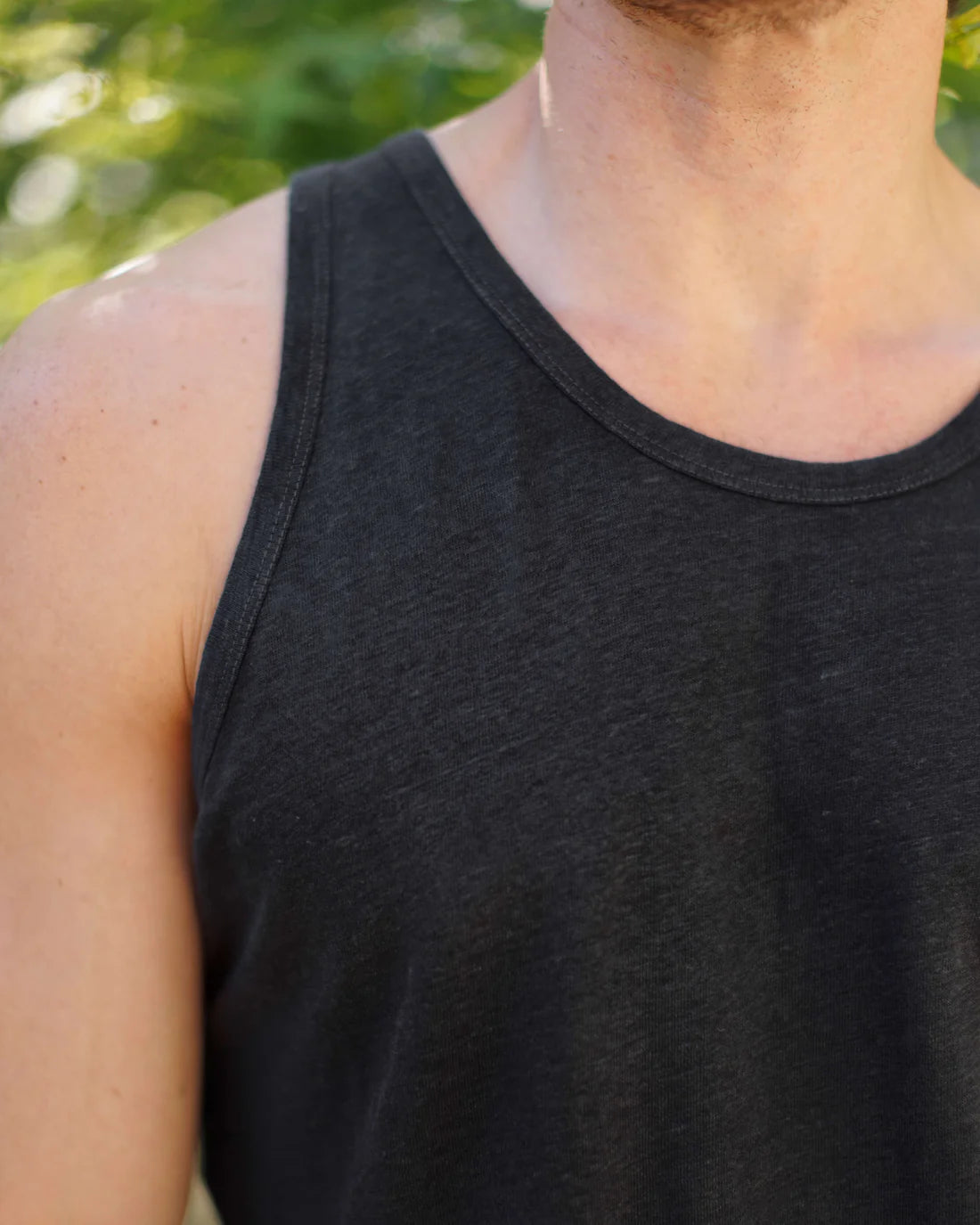 Knit Linen Tank Tee - Night