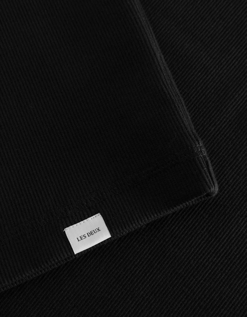 Arthur Ribbed Tank Top - Black