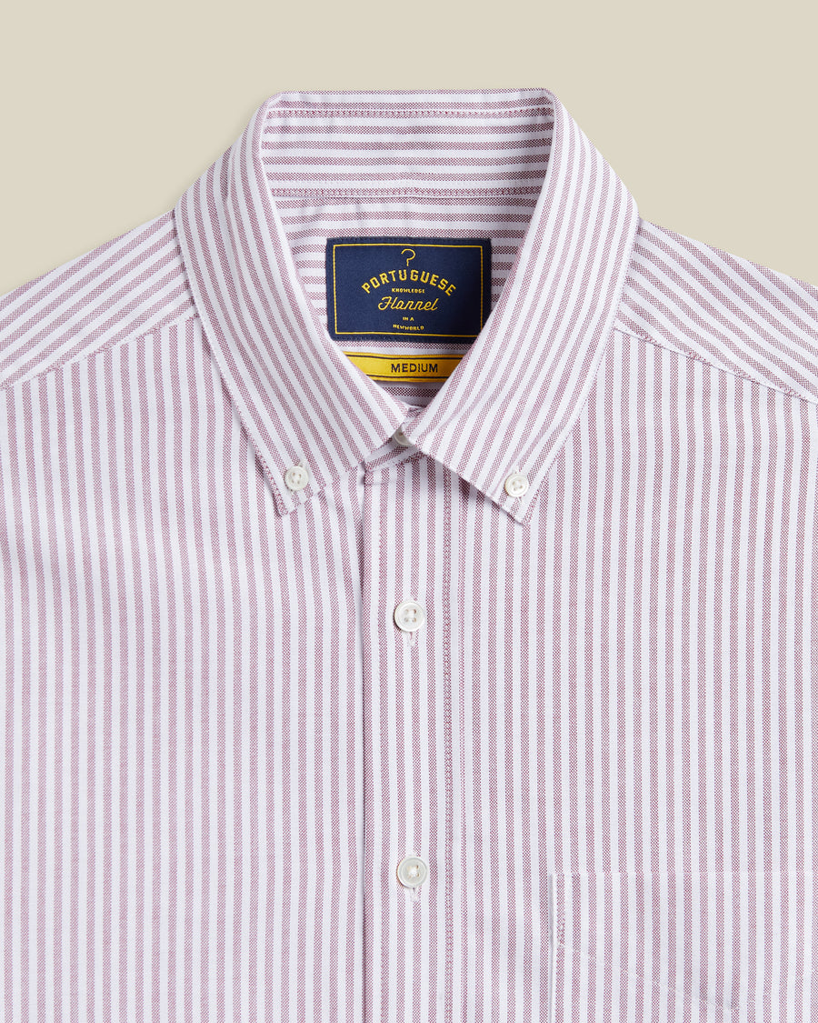 Belavista Stripe Oxford - Bordeaux