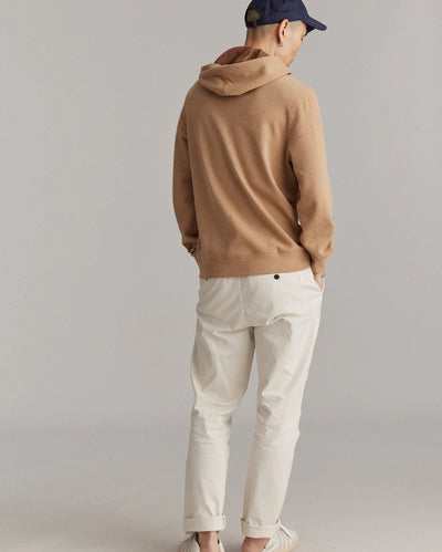 Rib Hoodie Pullover - Camel