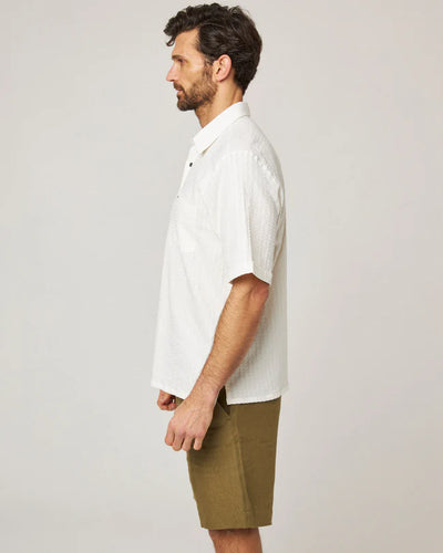 Beach Shirt - White Stripe