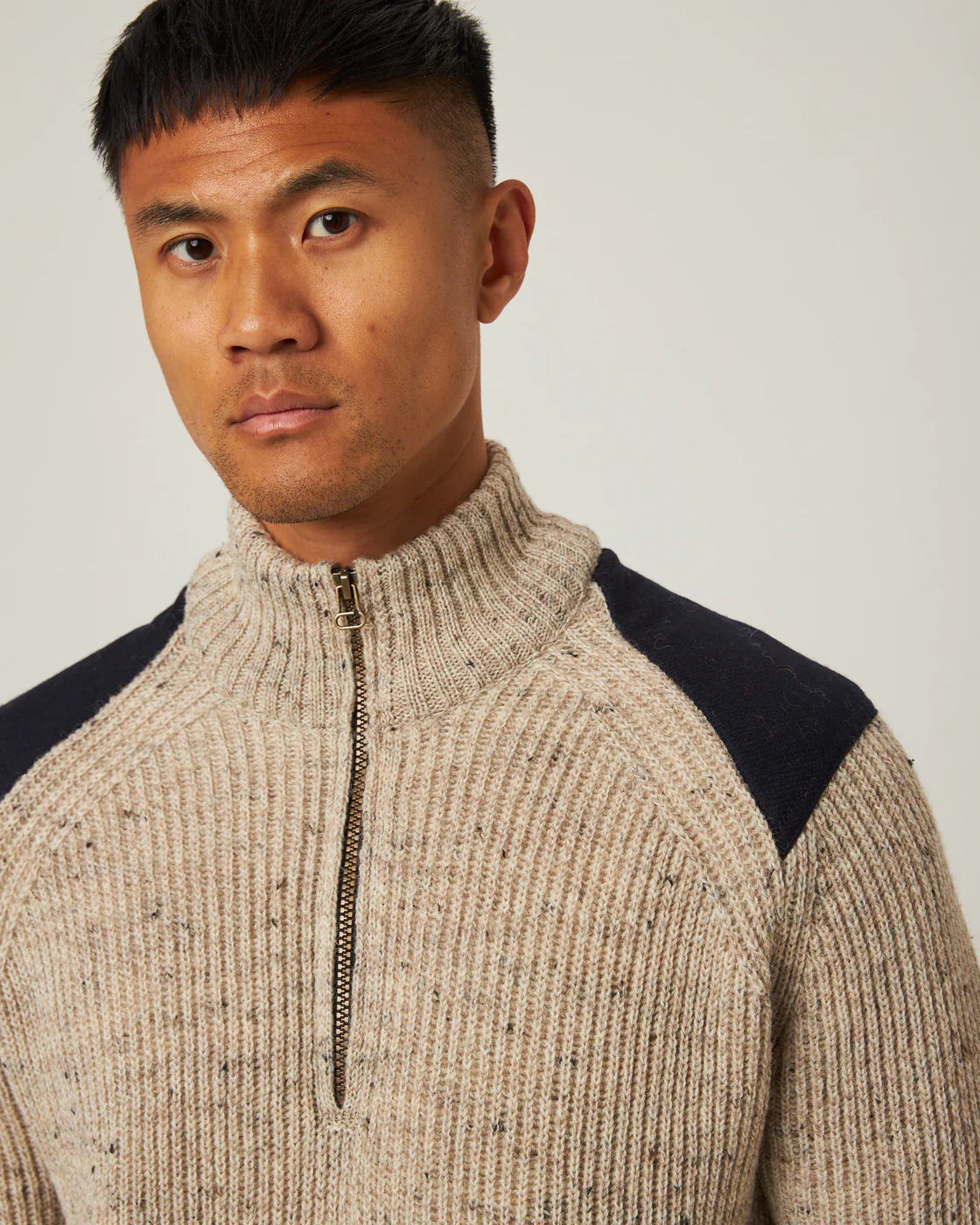 Bexley Quarter Zip Sweater - Skiddaw