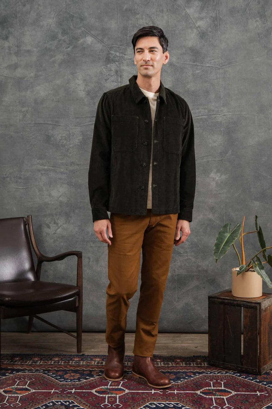 Banks  Corduroy Shirt Jacket - Deep Pine
