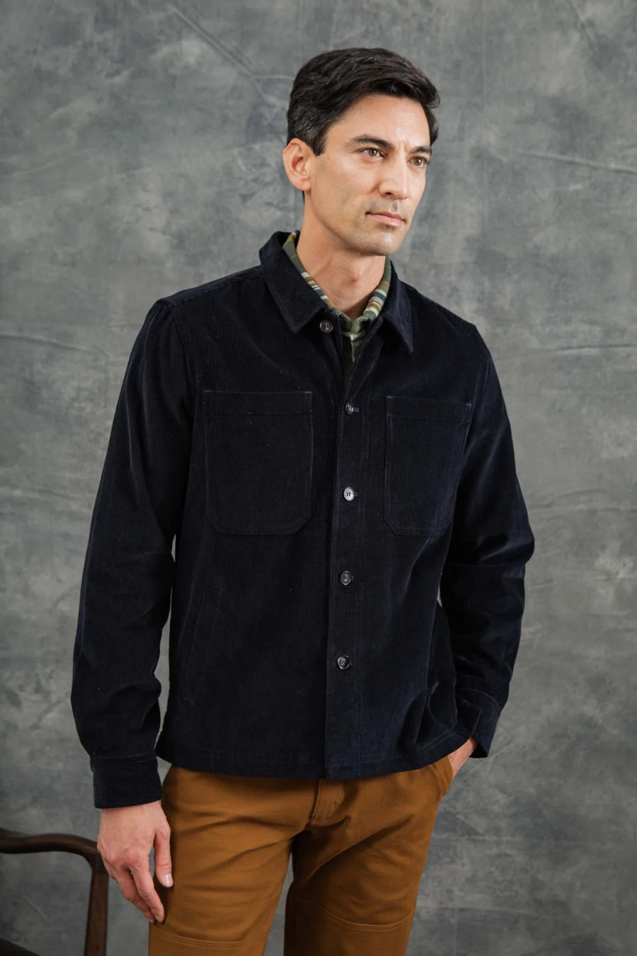 Banks Corduroy Shirt Jacket - Blue