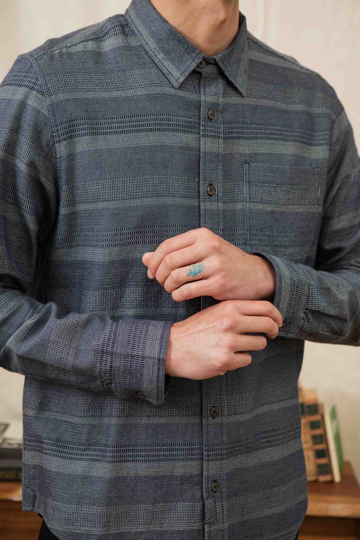 Jude Long Sleeve - Cascade Weave