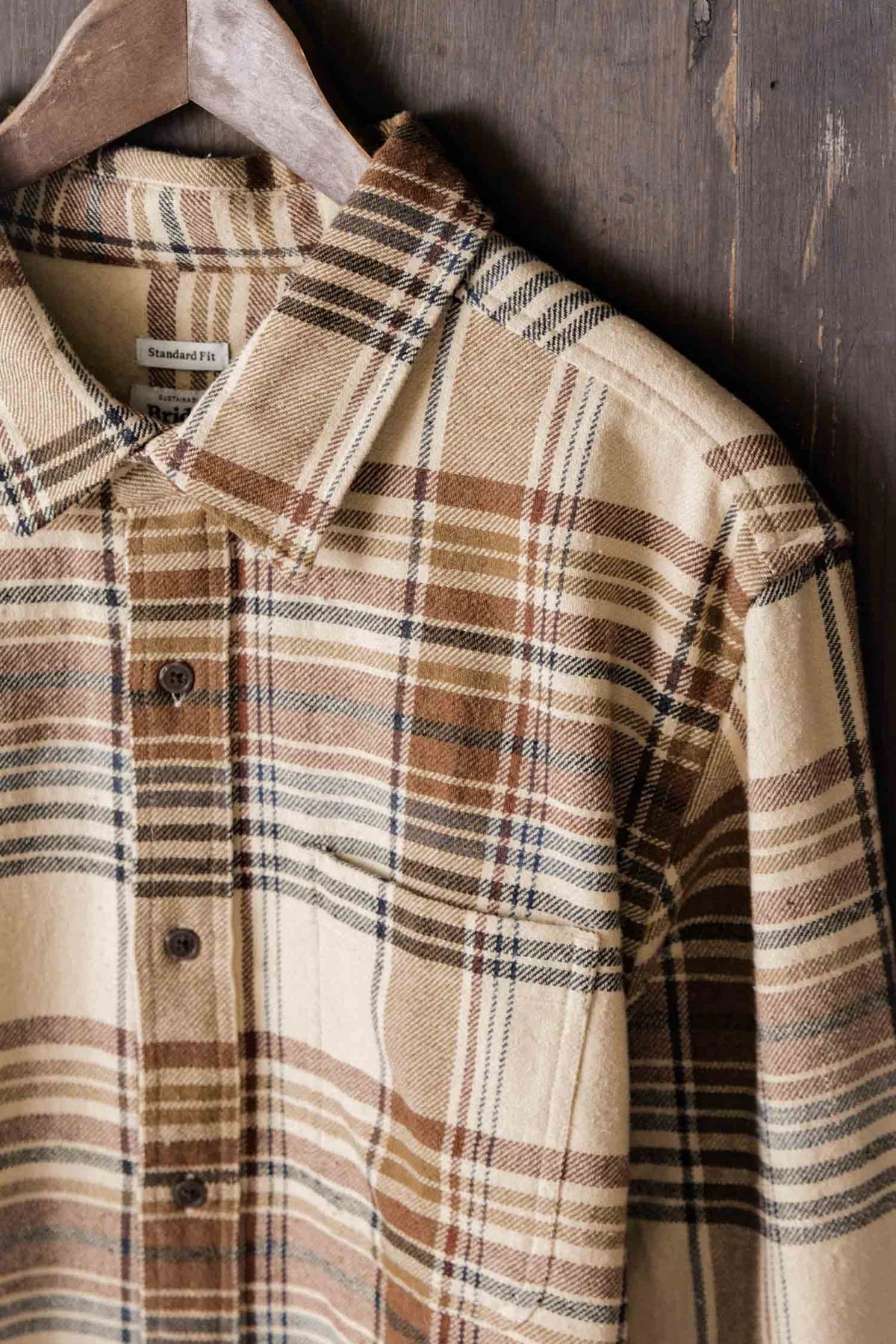 Larson Long Sleeve - Latte Plaid