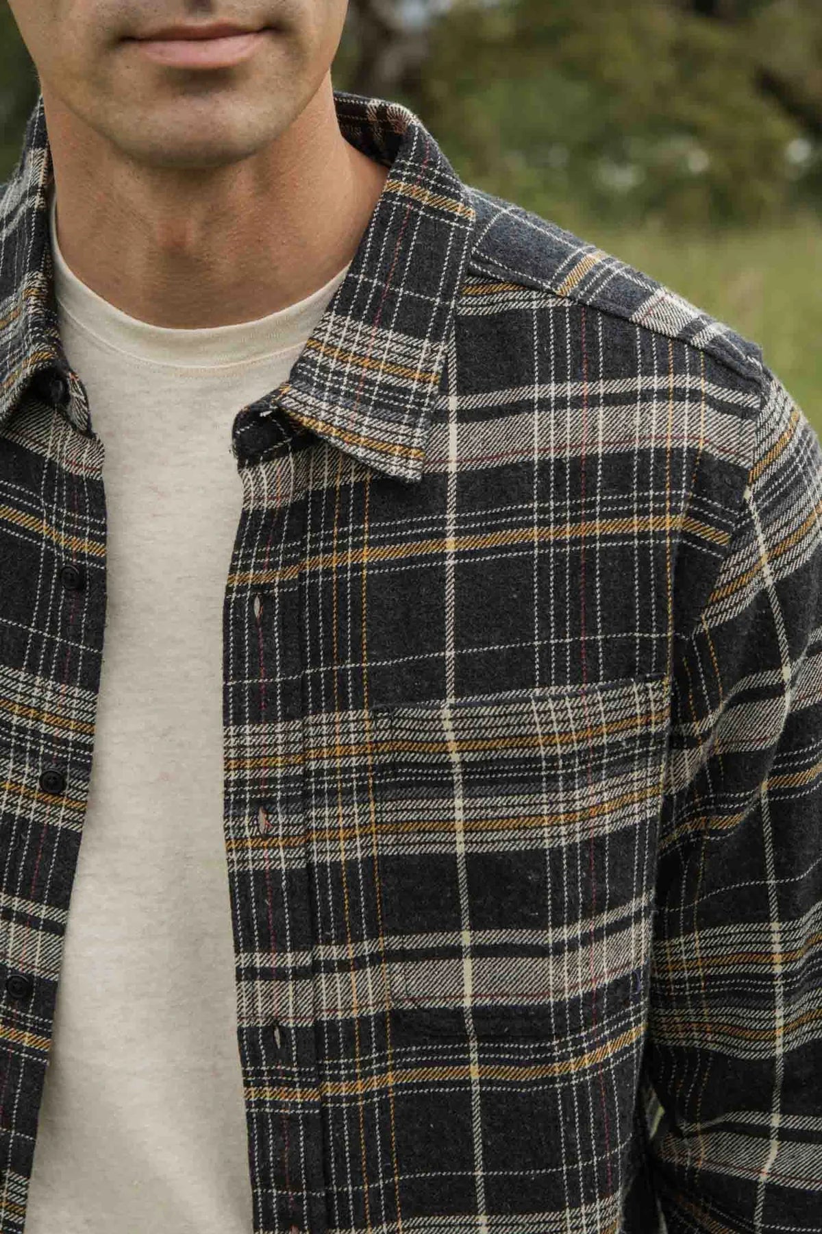 Larson Long Sleeve - Volcanic Plaid