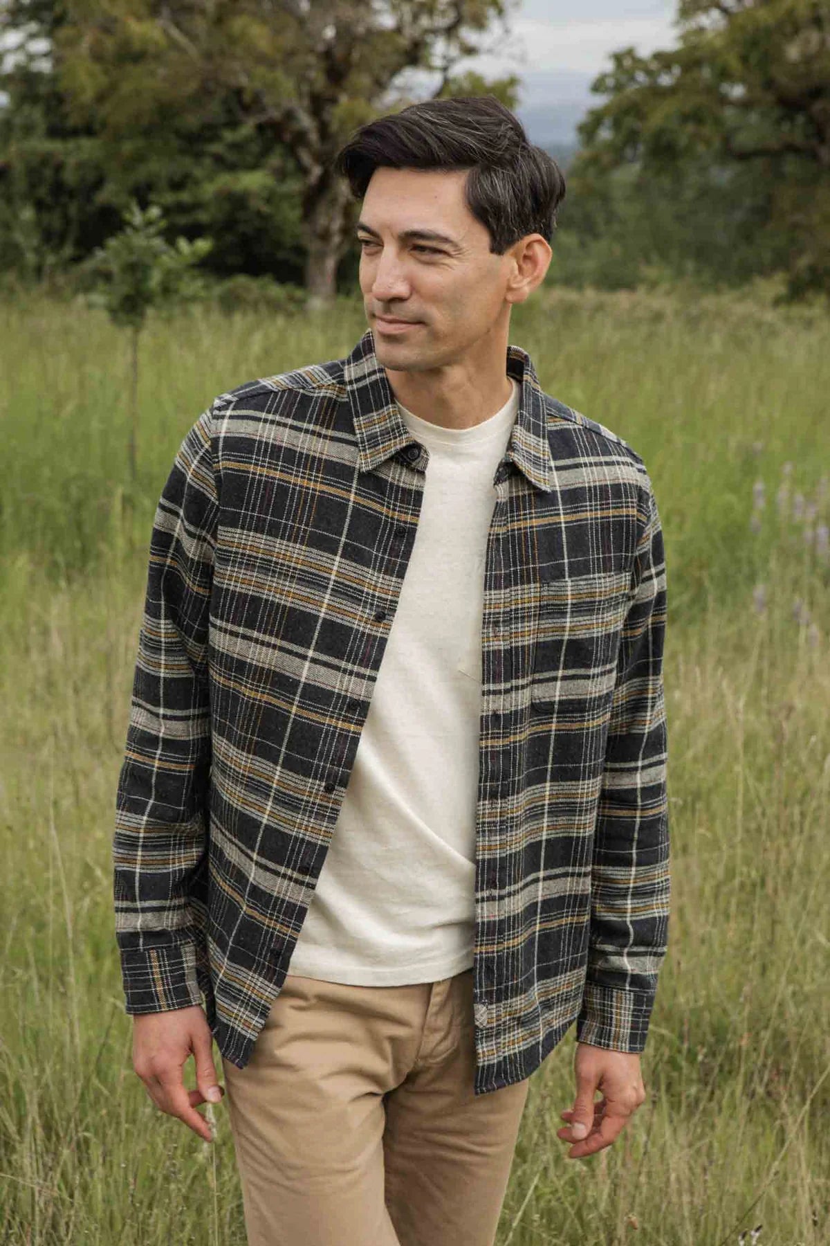 Larson Long Sleeve - Volcanic Plaid