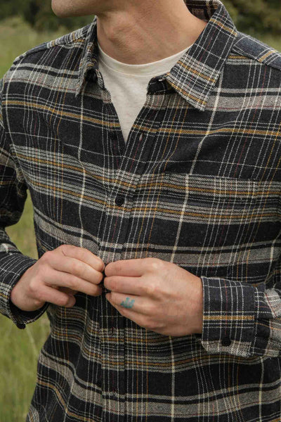 Larson Long Sleeve - Volcanic Plaid