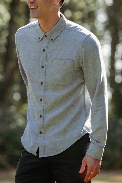Sutton Slim Shirt - Denim Twill