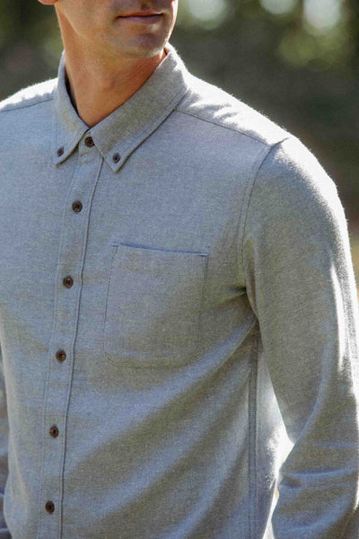Sutton Slim Shirt - Denim Twill