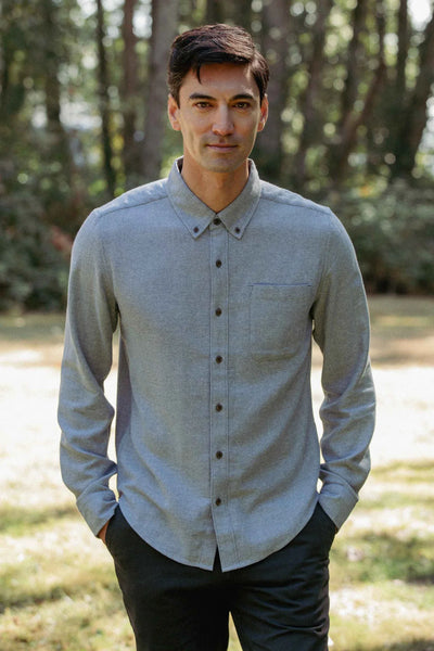 Sutton Slim Shirt - Denim Twill