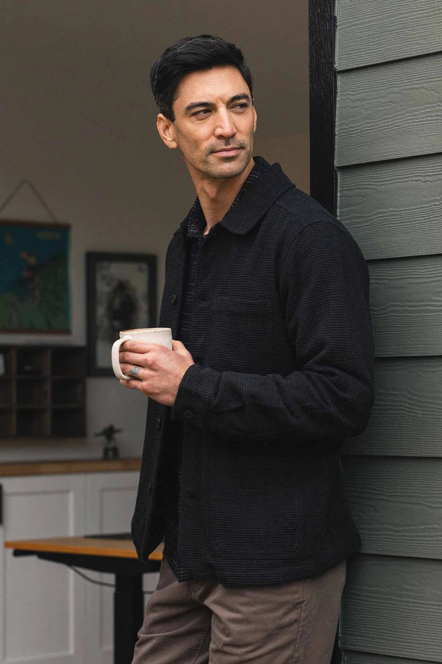 Studio Chore Coat - Washed Black