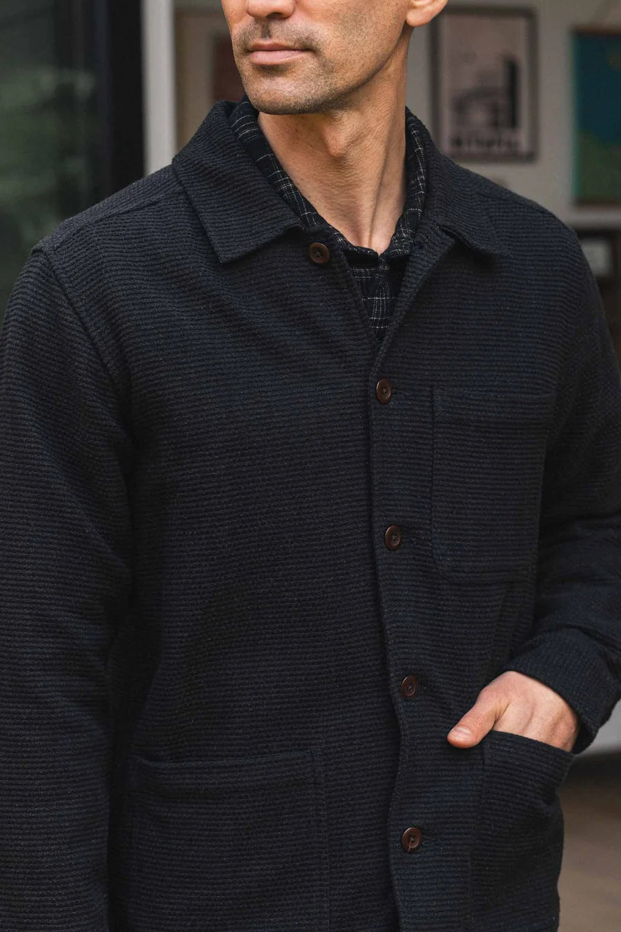Studio Chore Coat - Washed Black