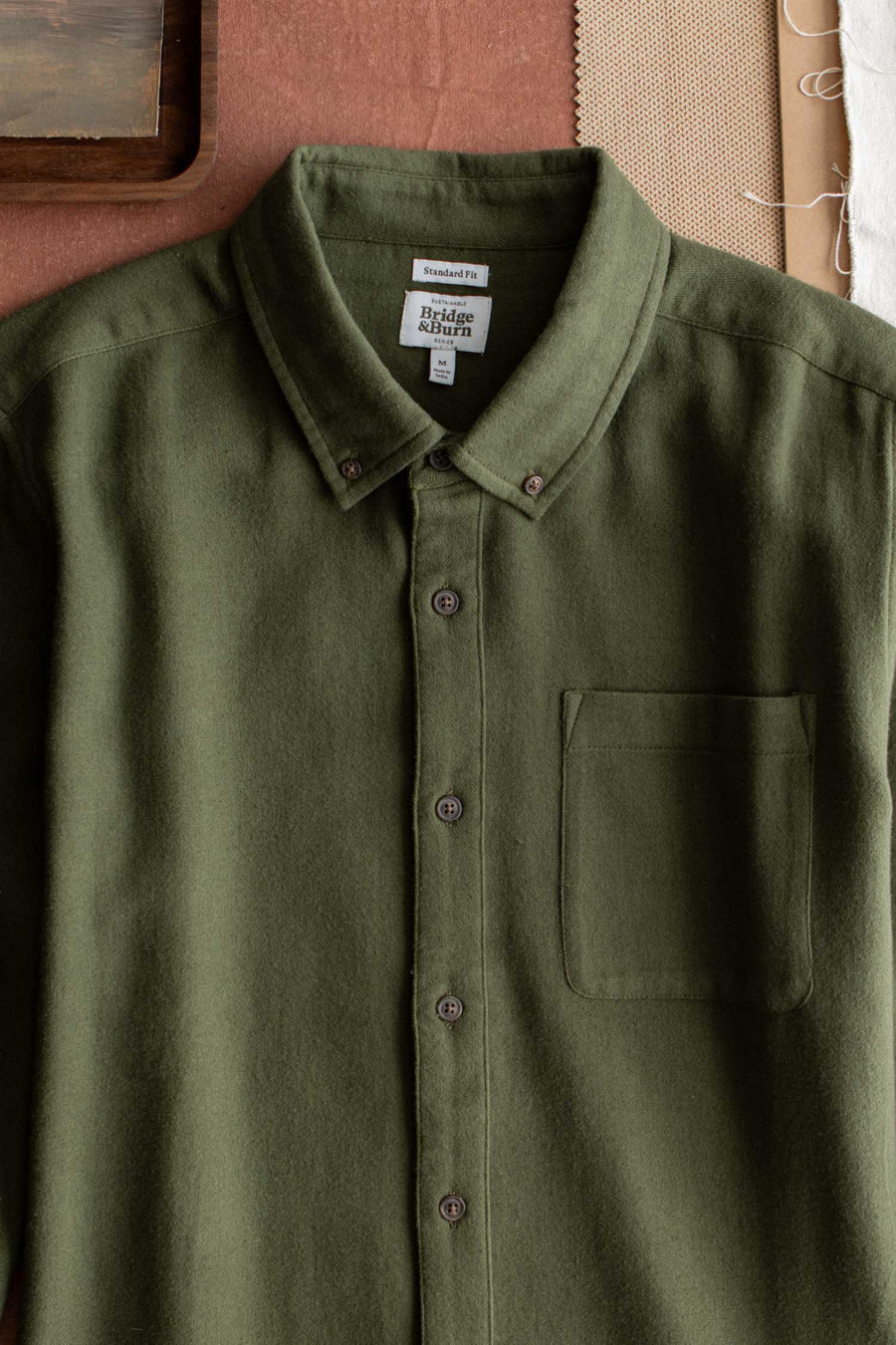 Sutton Slim Shirt - Pine Flannel