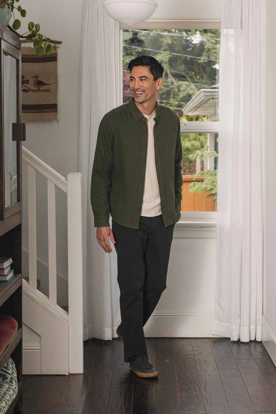 Sutton Slim Shirt - Pine Flannel
