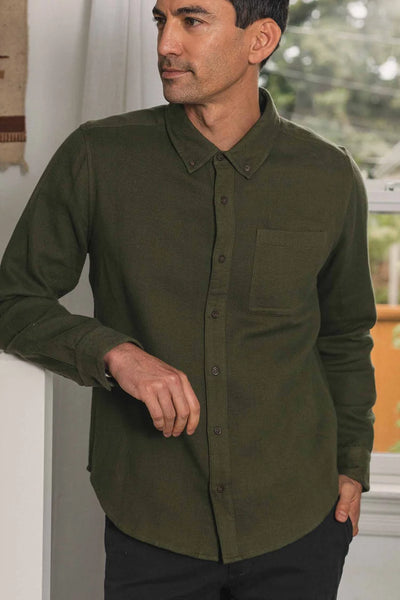 Sutton Slim Shirt - Pine Flannel