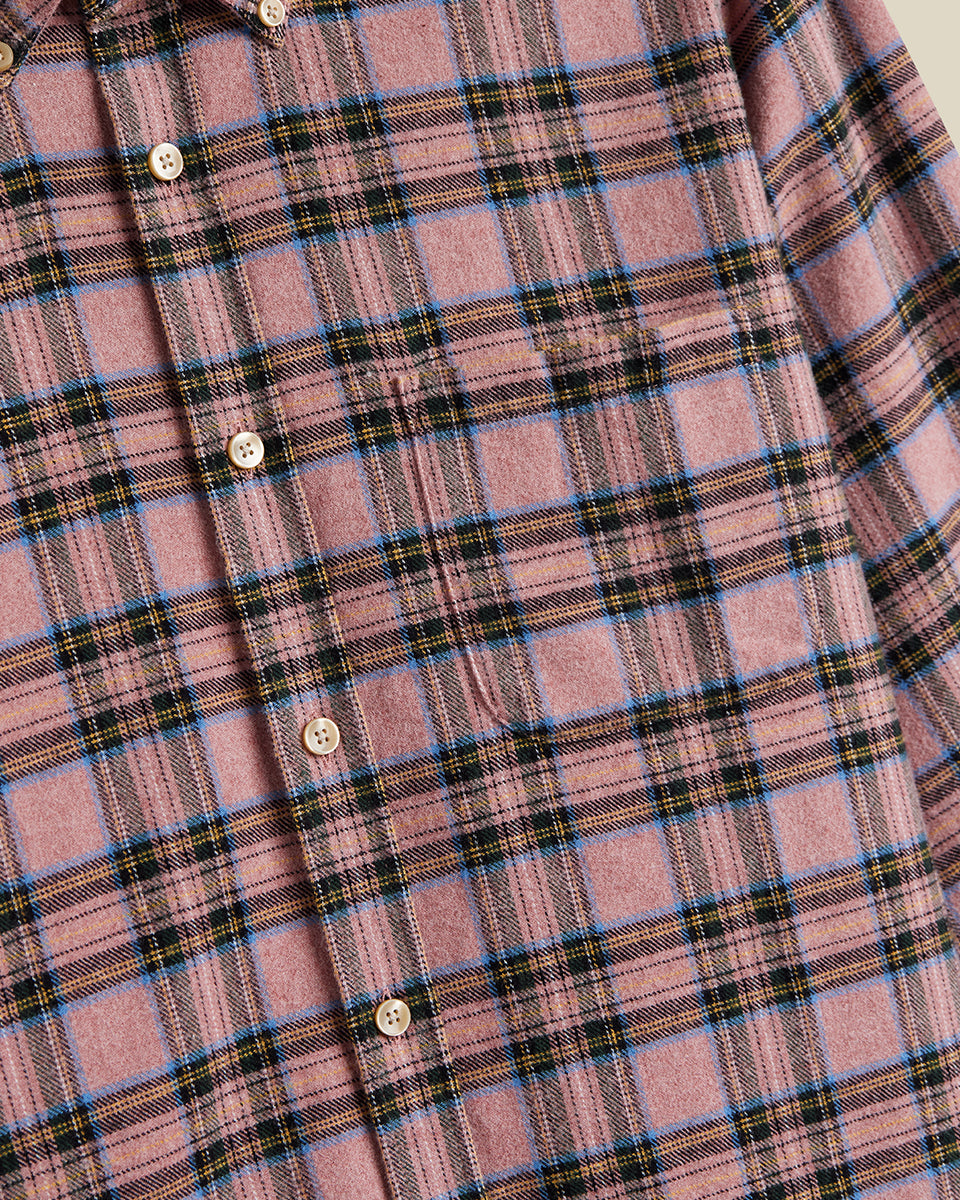Cais Flannel Shirt - Pink Plaid