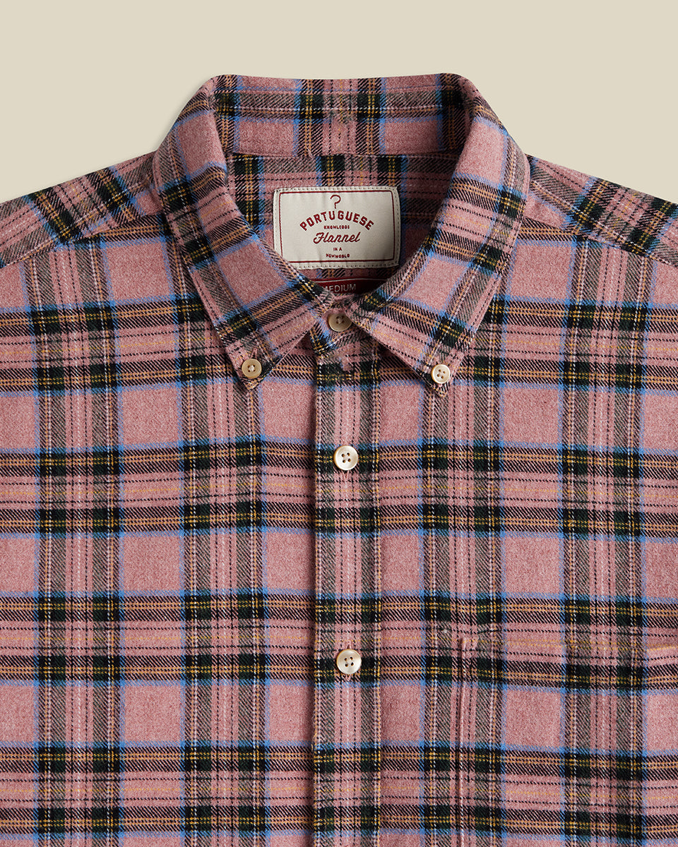 Cais Flannel Shirt - Pink Plaid