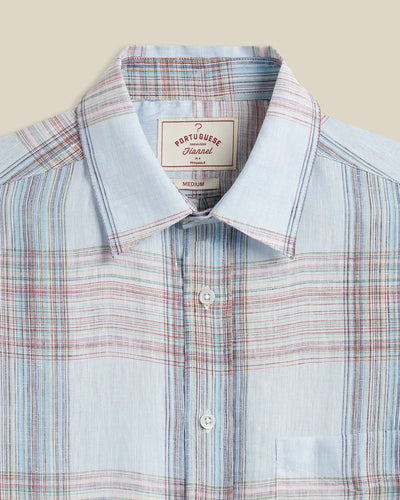 Camile Linen Shirt - Light Blue