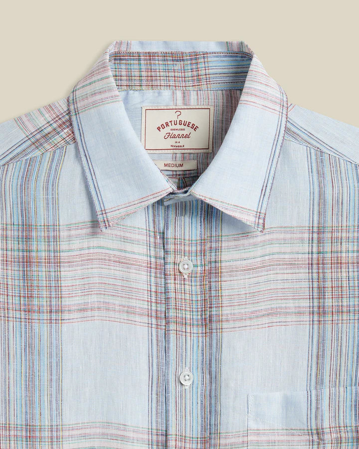 Camile Linen Shirt - Light Blue