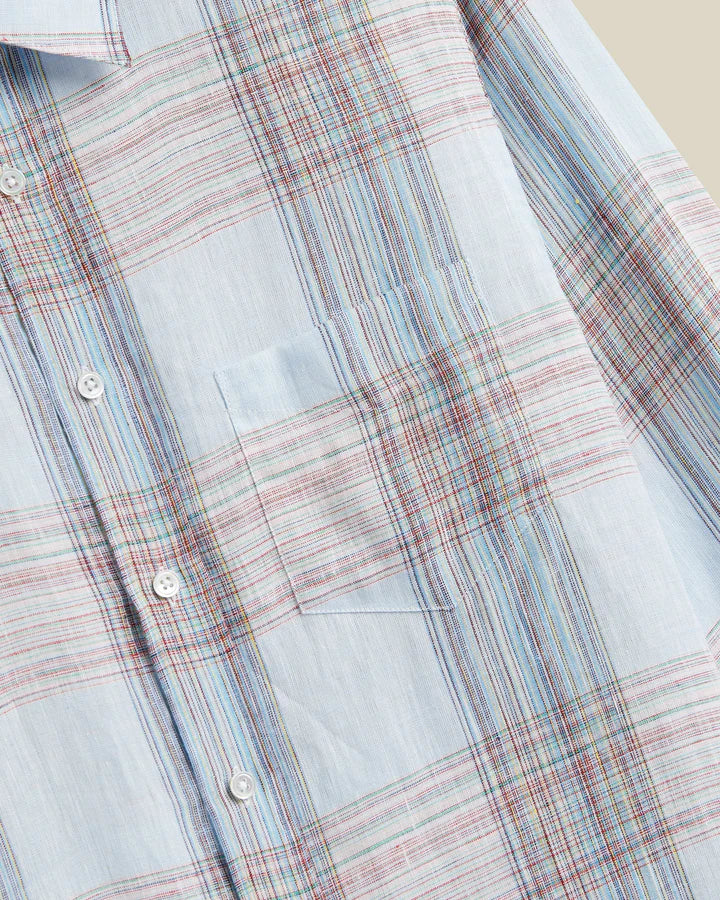 Camile Linen Shirt - Light Blue