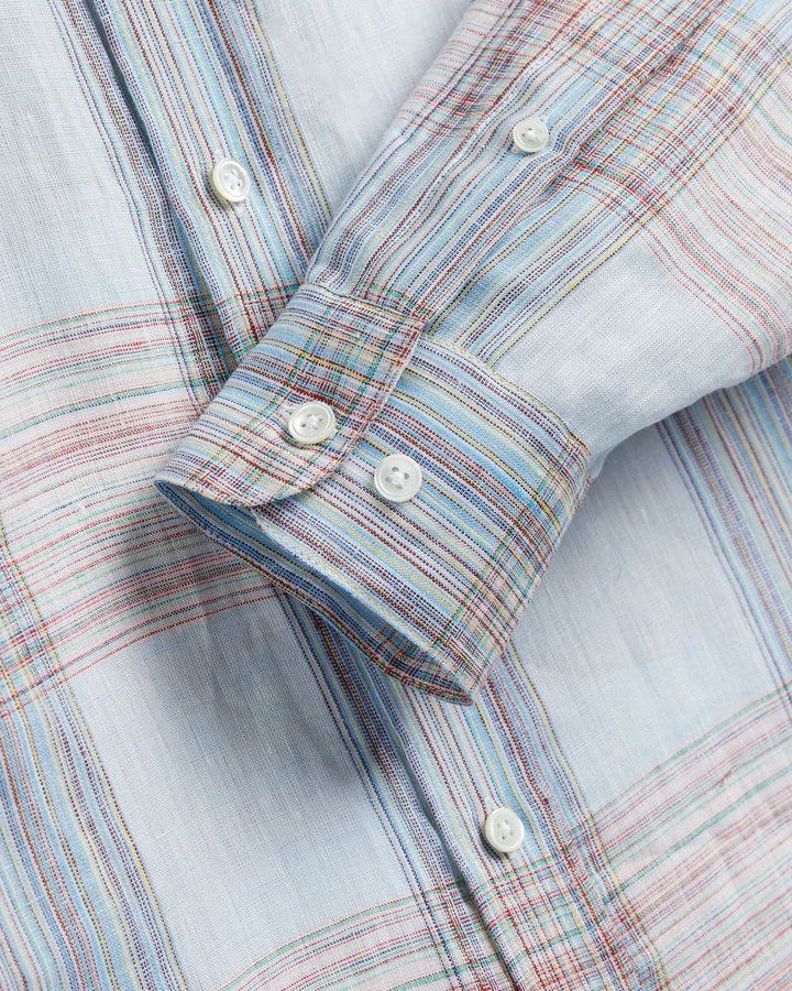 Camile Linen Shirt - Light Blue