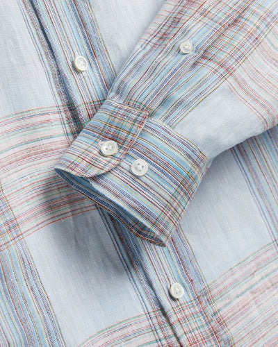 Camile Linen Shirt - Light Blue