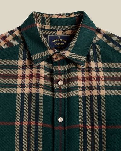 Cervo Plaid Shirt - Hunter Green