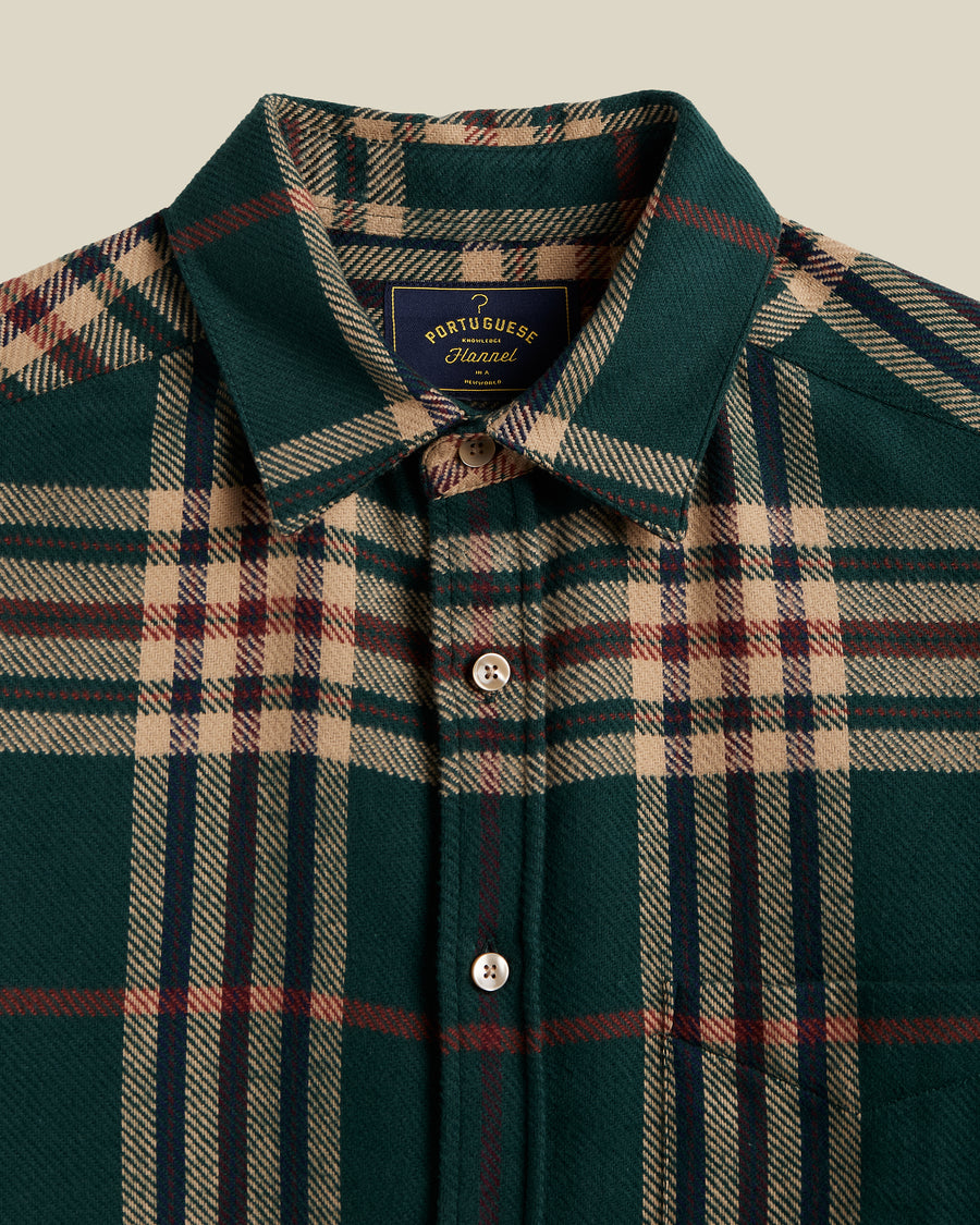 Cervo Plaid Shirt - Hunter Green