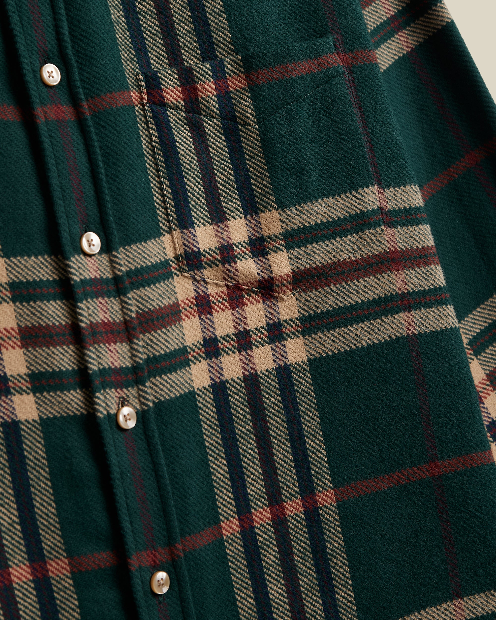 Cervo Plaid Shirt - Hunter Green