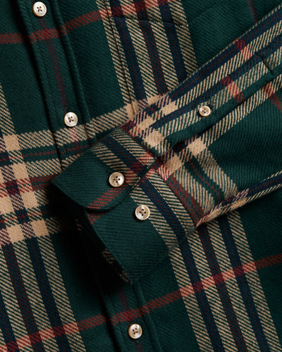 Cervo Plaid Shirt - Hunter Green