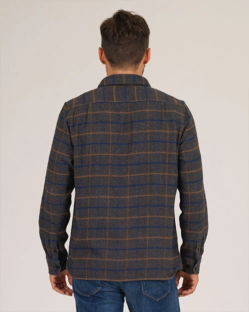 Winter Flannel Utility Shirt - Grey Hound