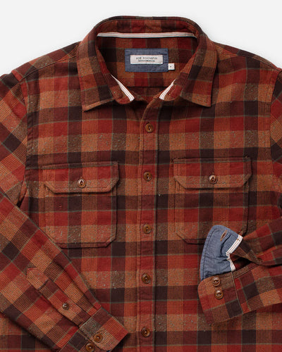 Winter Flannel Utility Shirt - Clay Tile