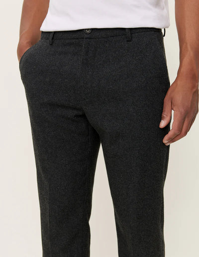 Como Wool Suit Pants - Charcoal