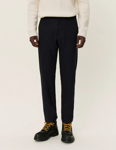 Como Wool Suit Pants - Dark Navy