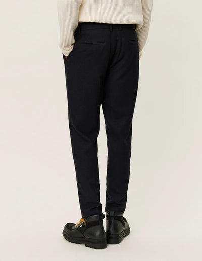 Como Wool Suit Pants - Dark Navy