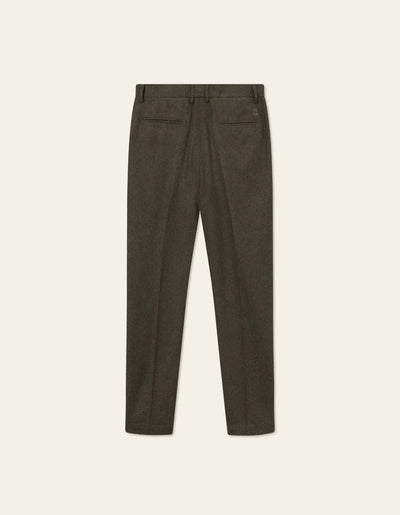 Como Wool Suit Pants - Forest Green